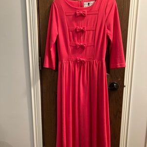 Pink Dainty Jewells Brand Dress with Bows size Small.